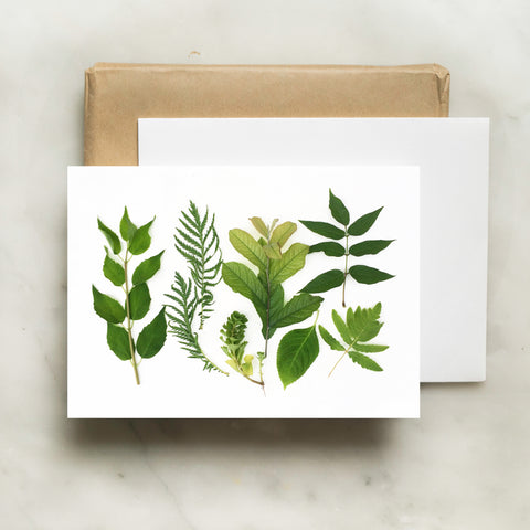 Folding card - Green leaves of summer