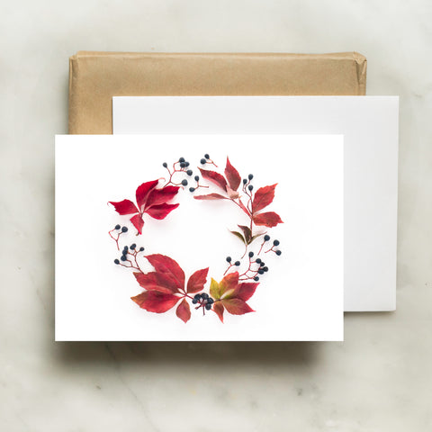 Folding card - November Wreath