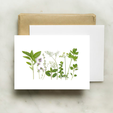 Folding card - Garden Herbs