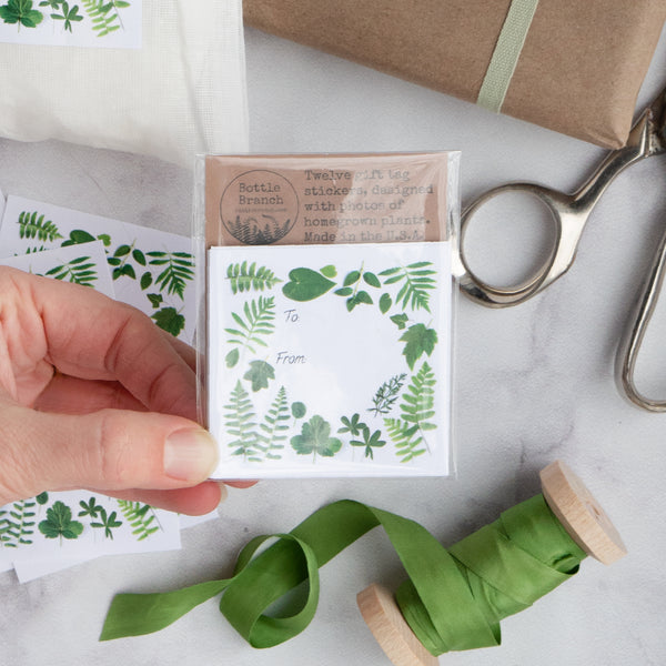 Sticker tags - Ferns & Leaves