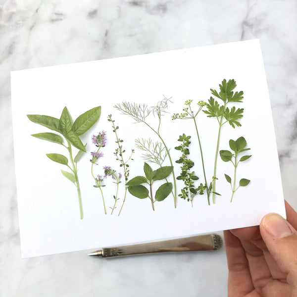 Folding card - Garden Herbs