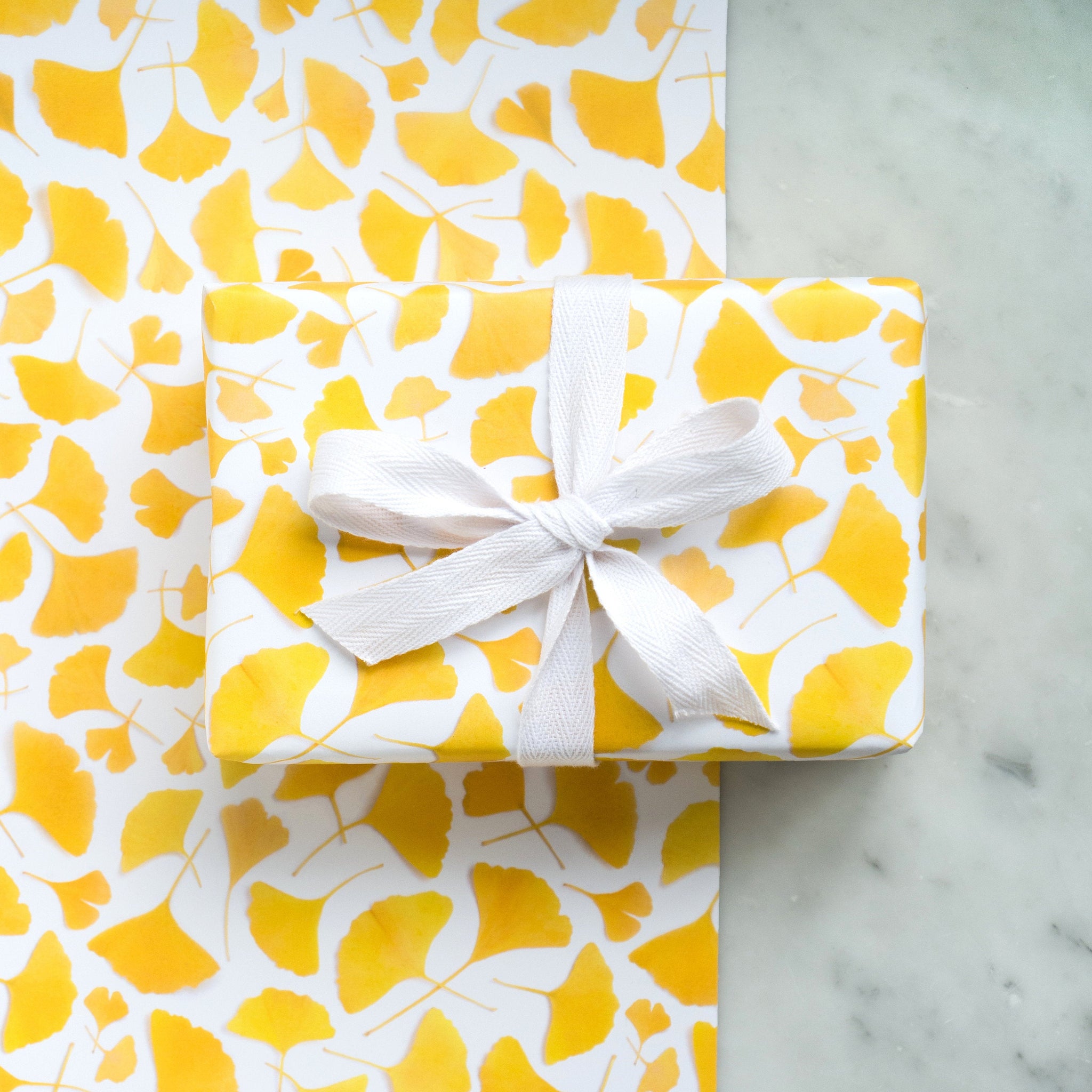 Gift wrap ~ yellow ginkgo