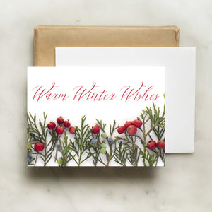 Folding card - Warm Winter Wishes