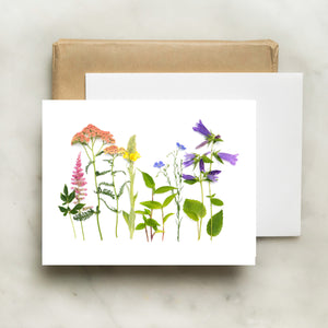 Folding card - Wildflowers and Weeds