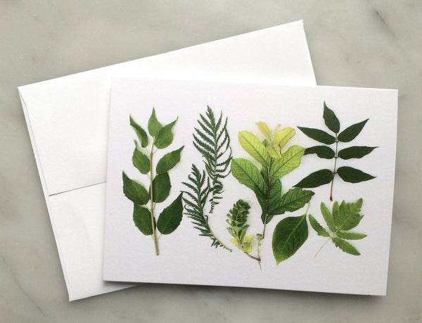 Folding card - Green leaves of summer