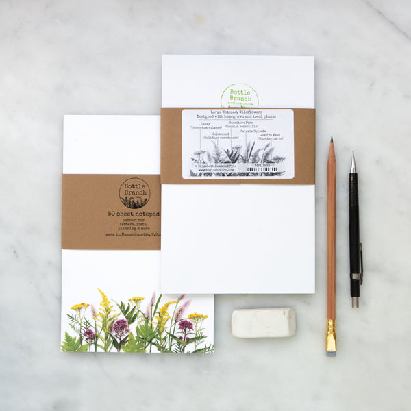 Large Note Pad ~ Wildflowers