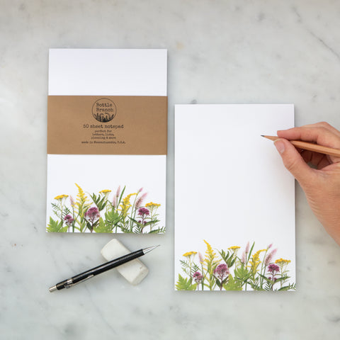Large Note Pad ~ Wildflowers