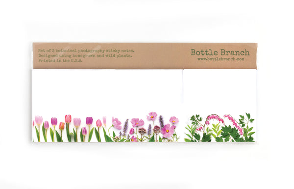 Sticky notes - 3 pack - Pink & green