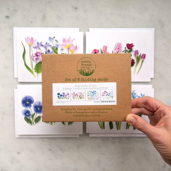 Card set - Pastel Spring Flowers