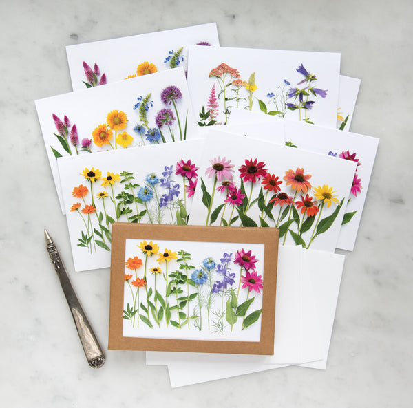 Card set - Summer Flower Rainbows