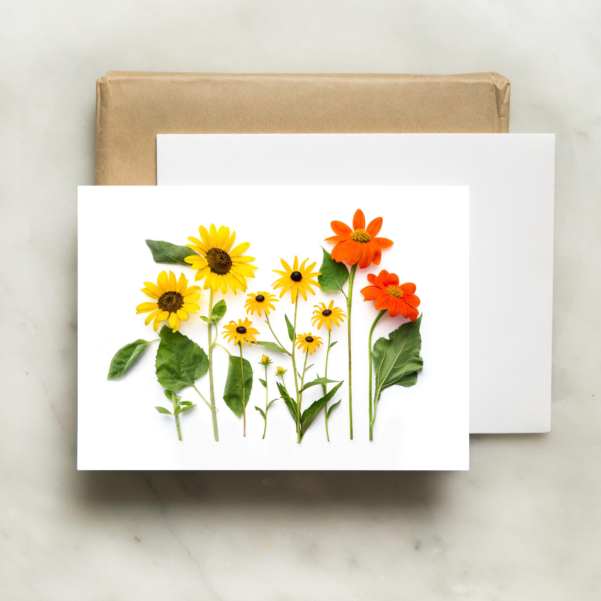 Folding card - Summer Sunflowers