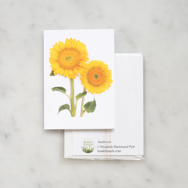Mini card - Sunflowers